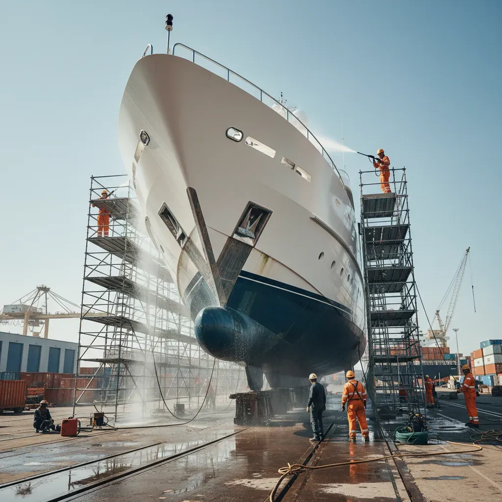 Hidden costs of yacht ownership in dry dock